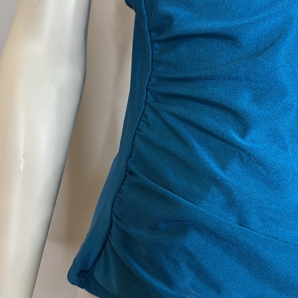 NWT! Calvin Klein Teal Halter Tankini Top - Picture 4 of 8